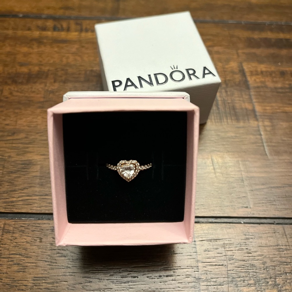 Pandora heart shaped ring